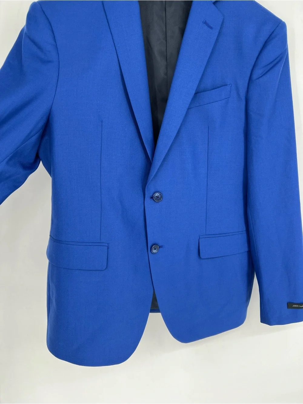 John Varvatos‎ 100% Wool Bold Royal Blue Two-Button Sport Coat Blazer